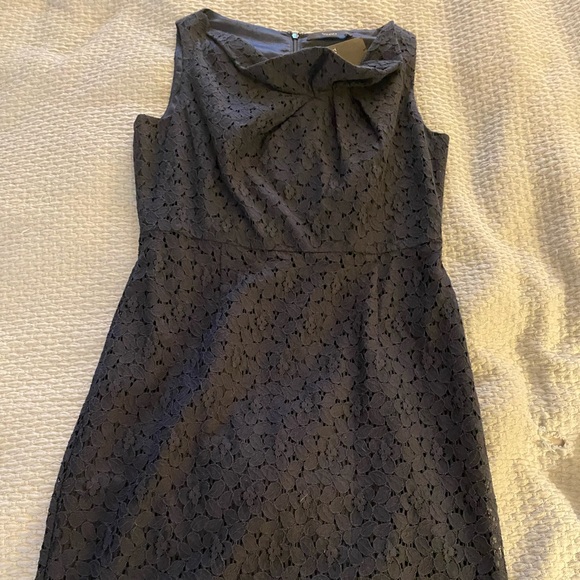 Beautiful Midnight Blue lace Tahari cocktail dress. NWT. - Picture 2 of 7